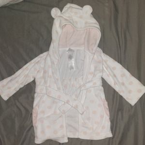 (Size 0-9 months) just one you, made by carter's, baby hooded bear baby robe